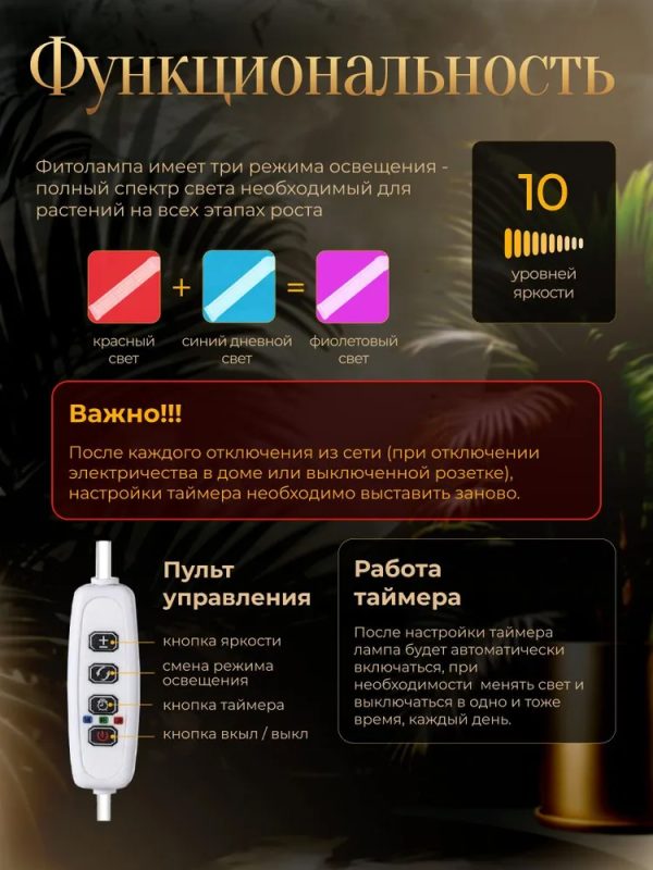 Фитолампа для растений M2324 — изображение 3